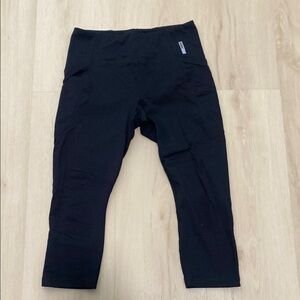 RBX Black Athletic Leggings Capri Length